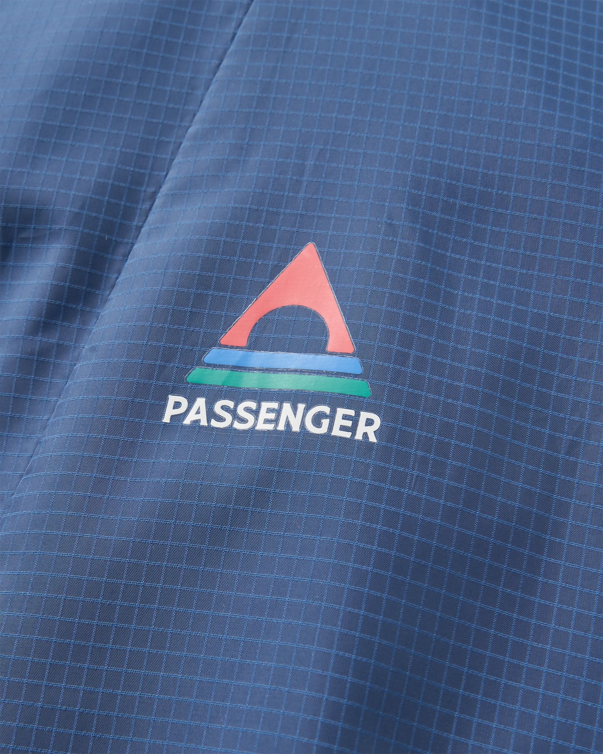 Viento Recycled Windshell Jacket - Dark Denim/Sunset Orange - Flatlay