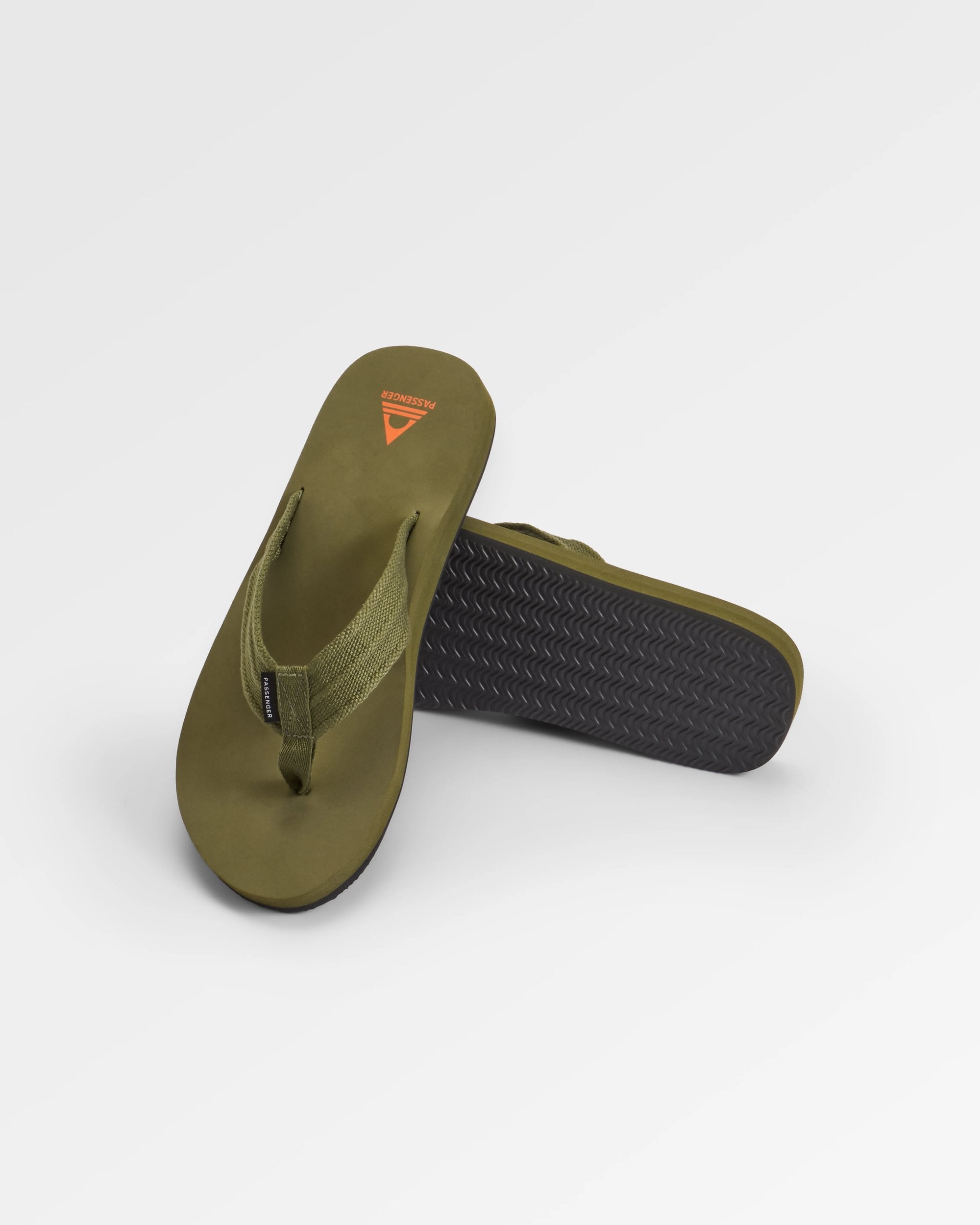 Santos Flip Flop - Khaki - Flatlay