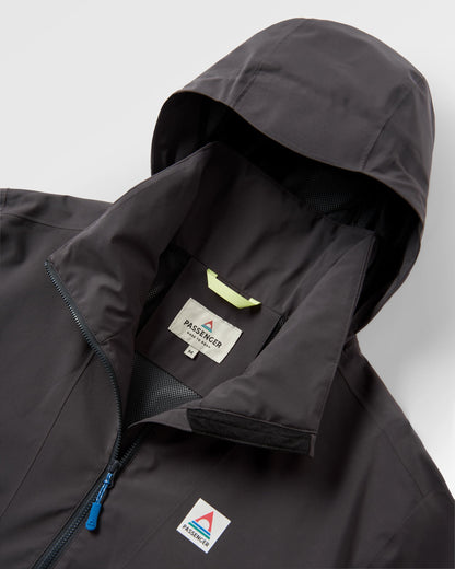 Diablo Recycled Waterproof Anorak - Faded Black - Flatlay