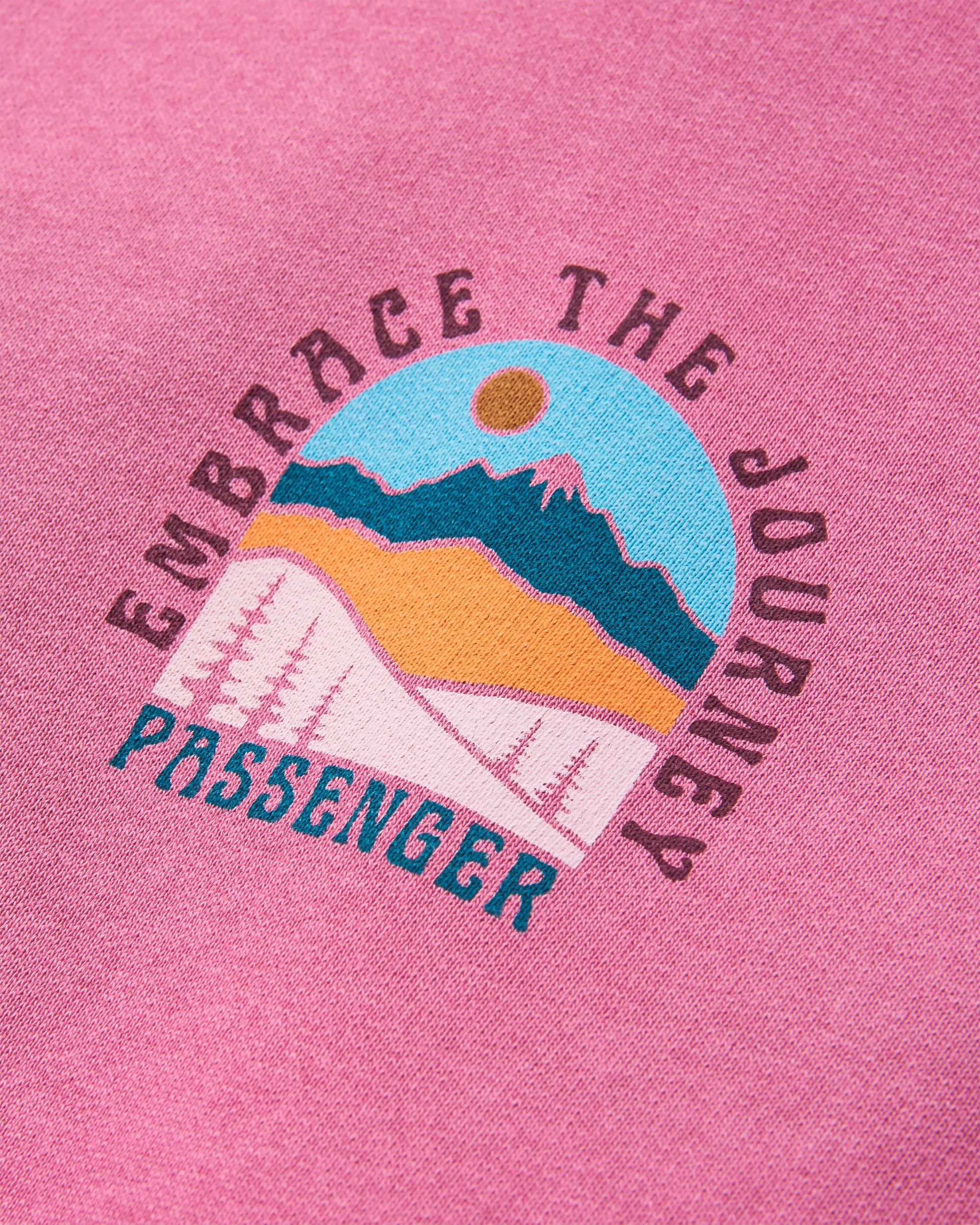 Outlook Recycled Cotton Hoodie - Mauve Haze - Flatlay