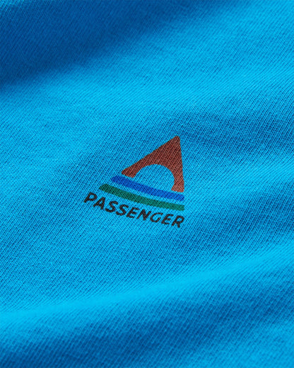 Classic Recycled Cotton LS T-Shirt - Bluejay - Flatlay