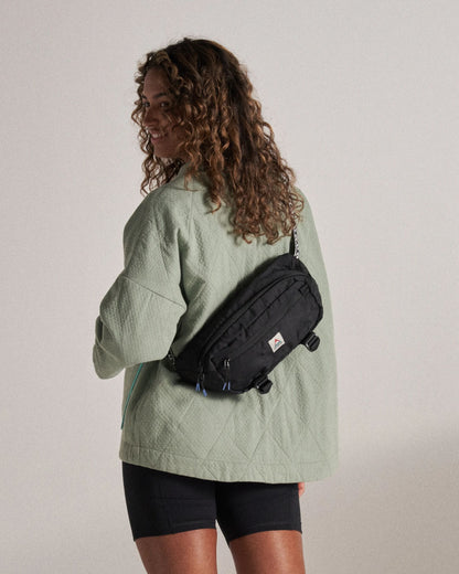 Boondocker Recycled Hip Pack - Black - Studio Model - Female