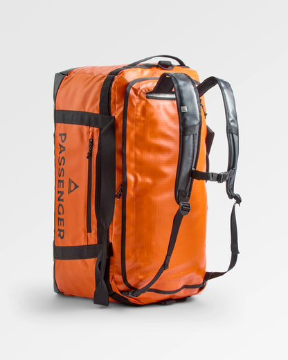 Roamer Recycled 80L Duffel Bag - Sunrise Orange - Flatlay