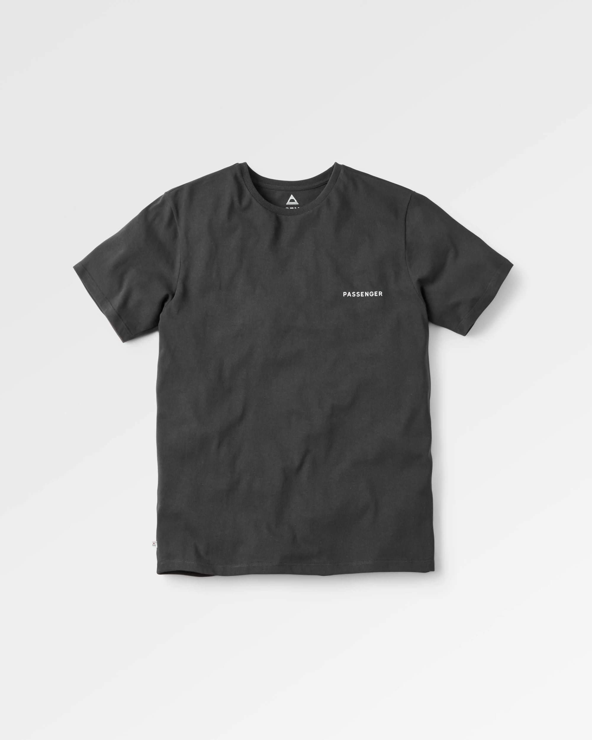Made To Roam Recycled Cotton T-Shirt - Black - Flatlay