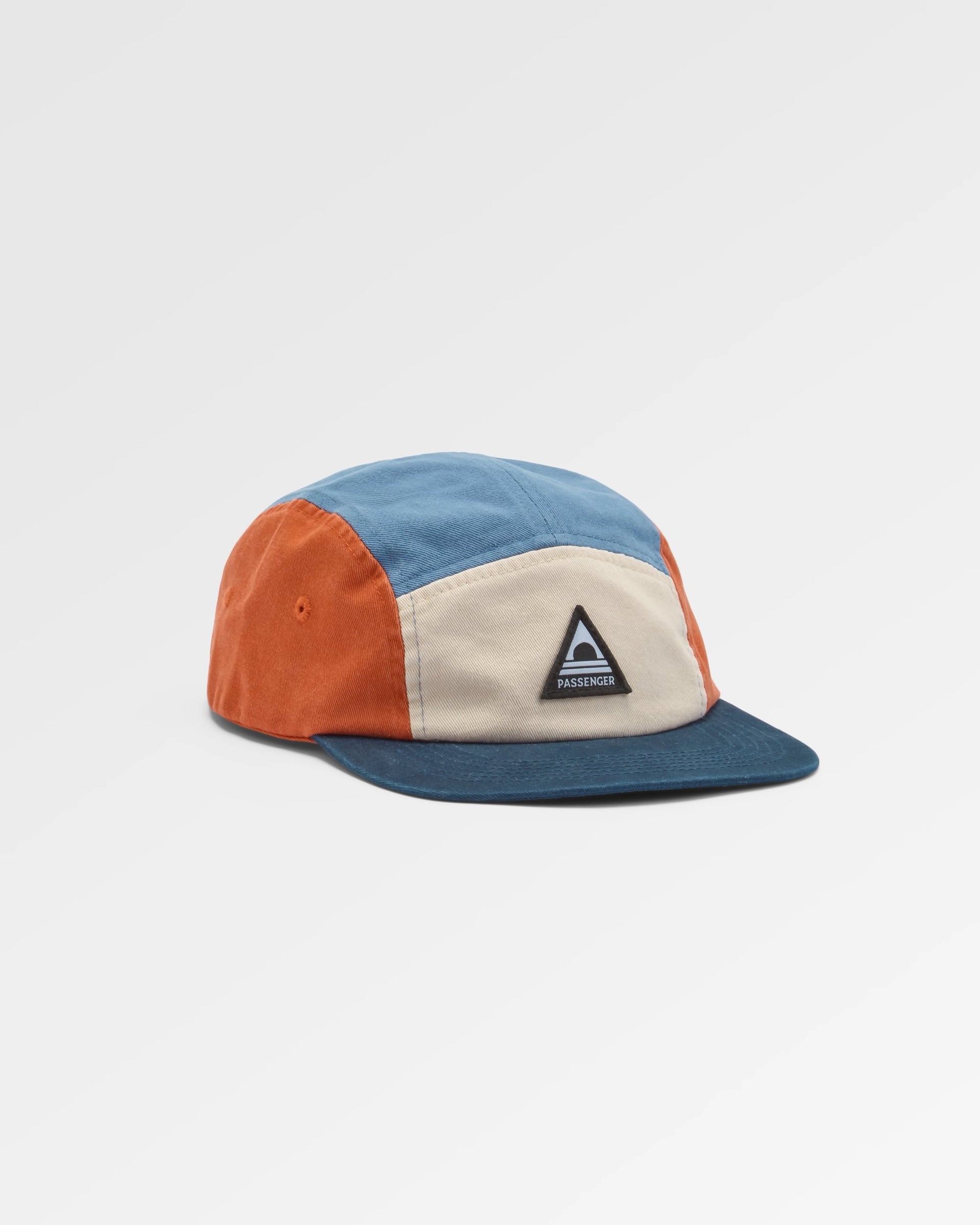 FixieRecycled5PanelCap-SunriseOrange/MoonlightBlueMulti