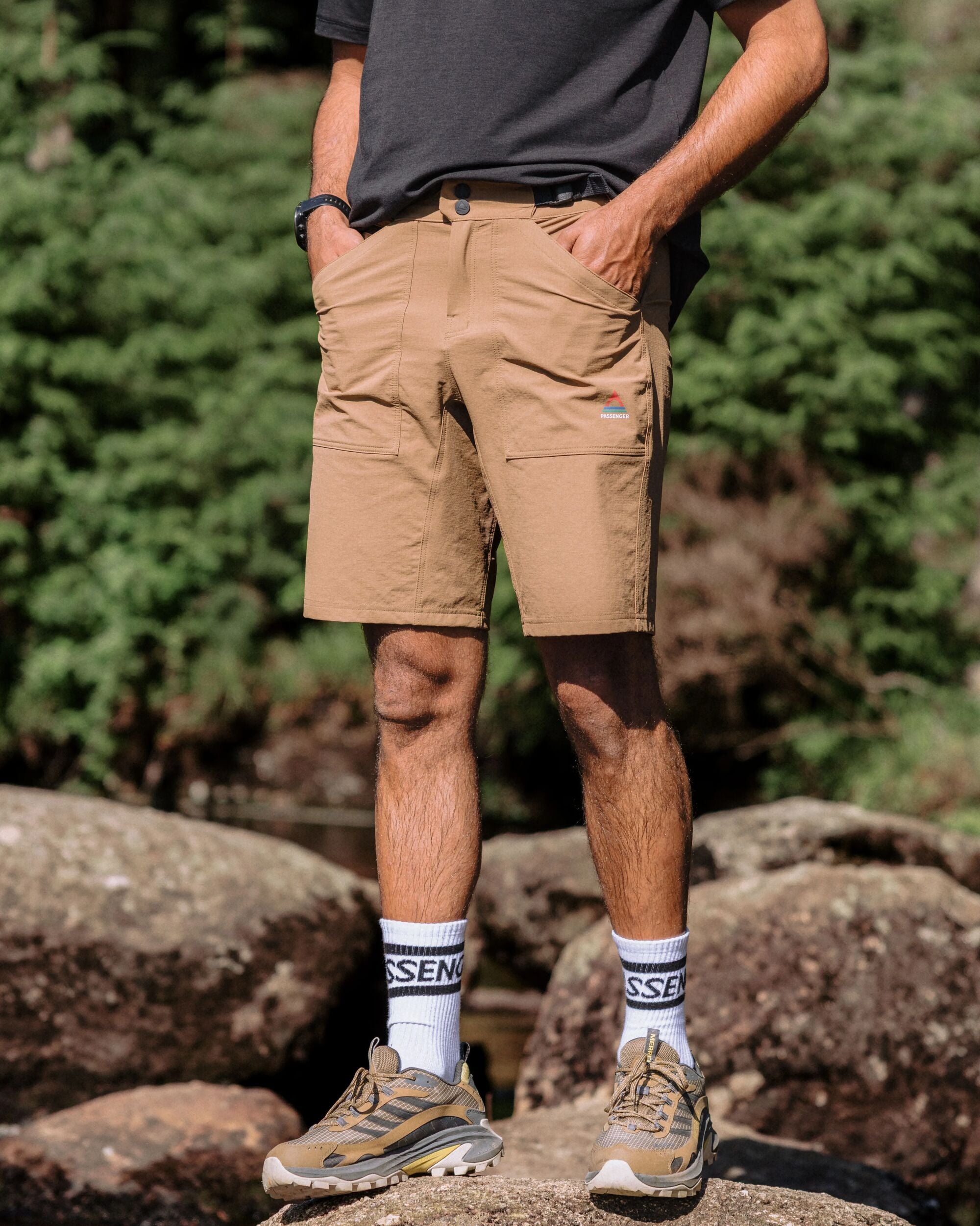 Ridescape Men's Active Short - Caramel Brown - Lifestyle