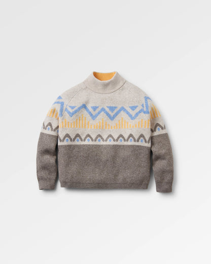 Nettle Recycled Knitted Jumper - Birch - Flatlay