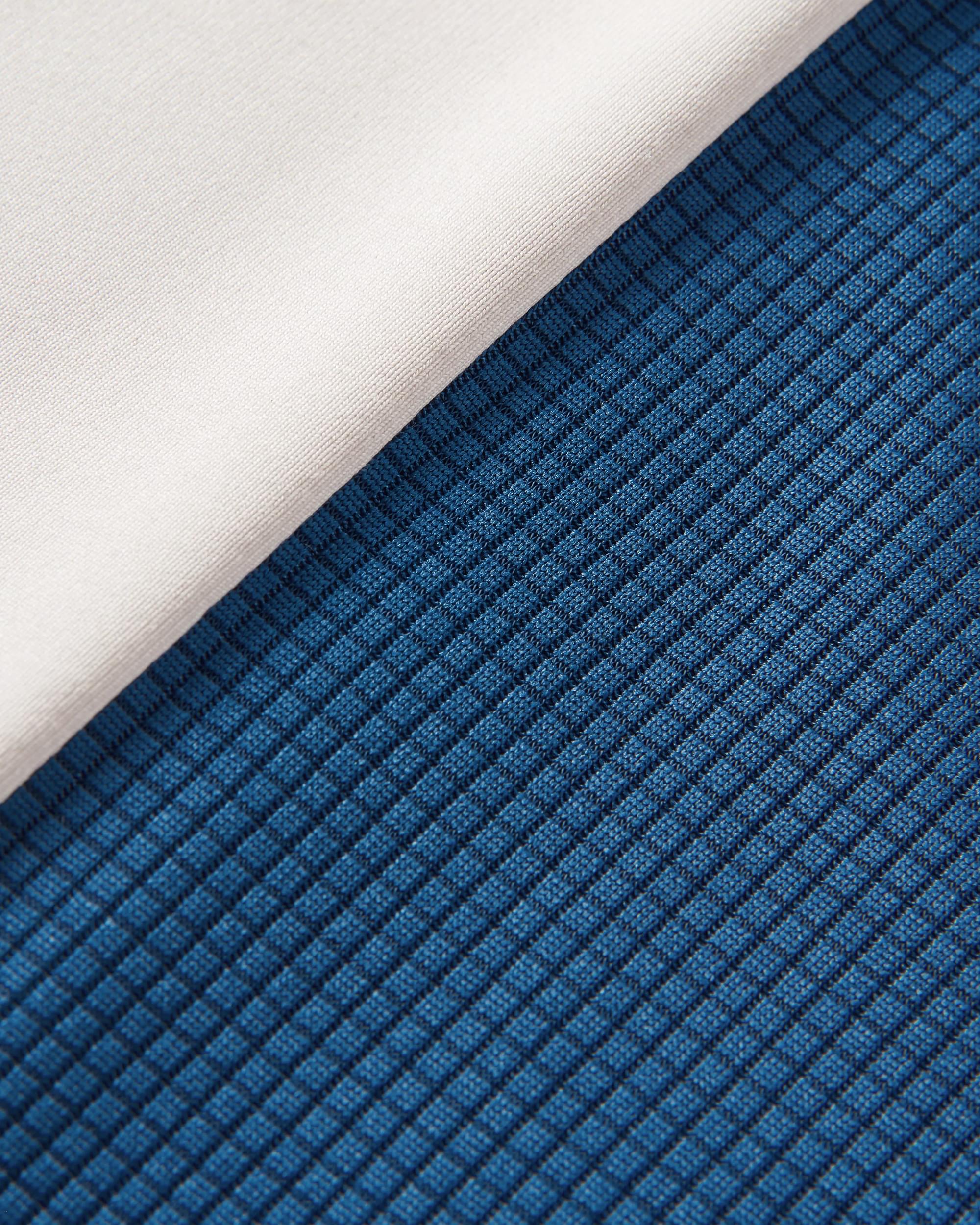 Range Recycled Active LS T-shirt - Dusty Ochre/ Vintage White - Flatlay