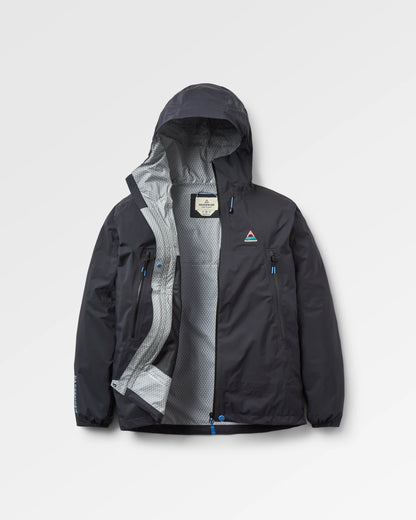 Trailscape Light Women's Recycled Waterproof Jacket - Black - Flatlay