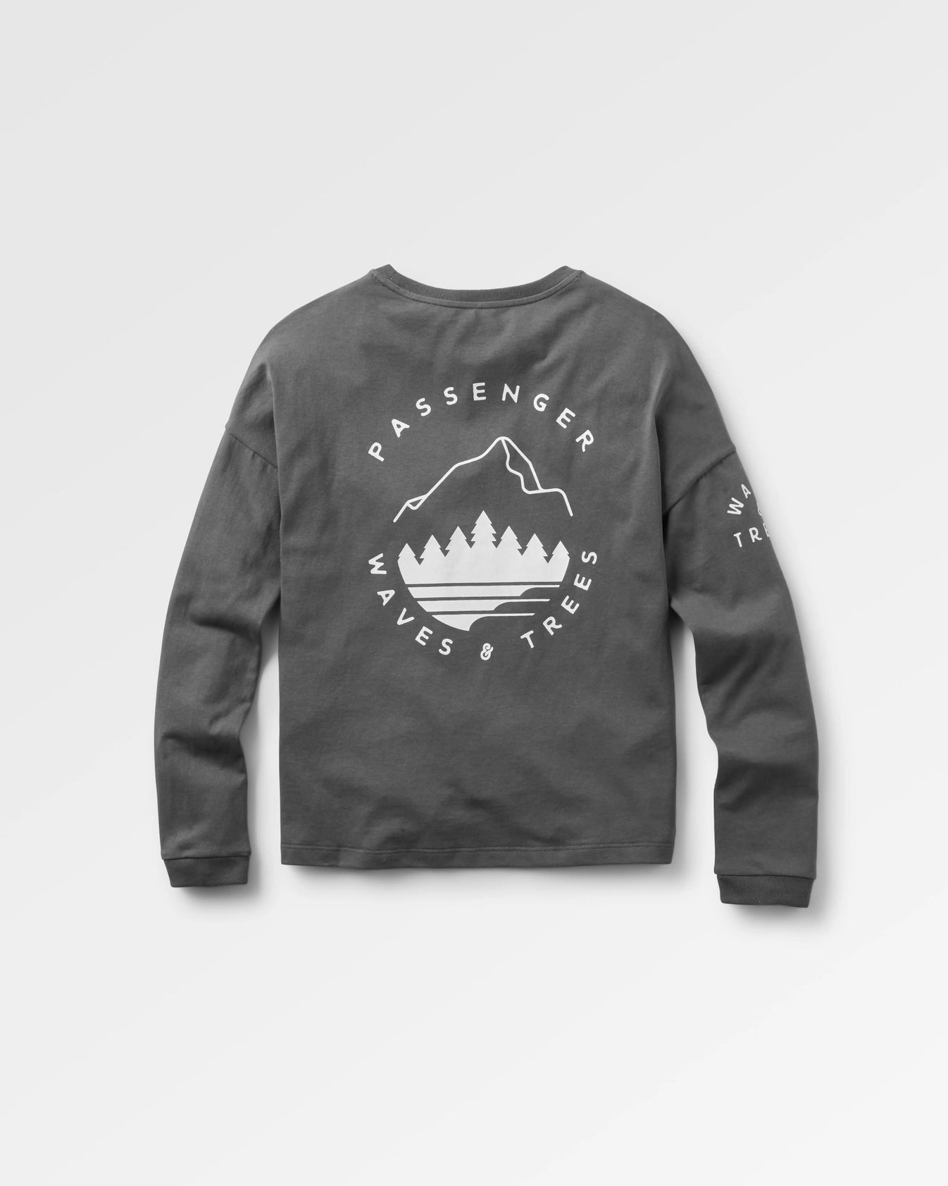 MESH LS TSHIRT - BLACK BIG FLOCK DOT