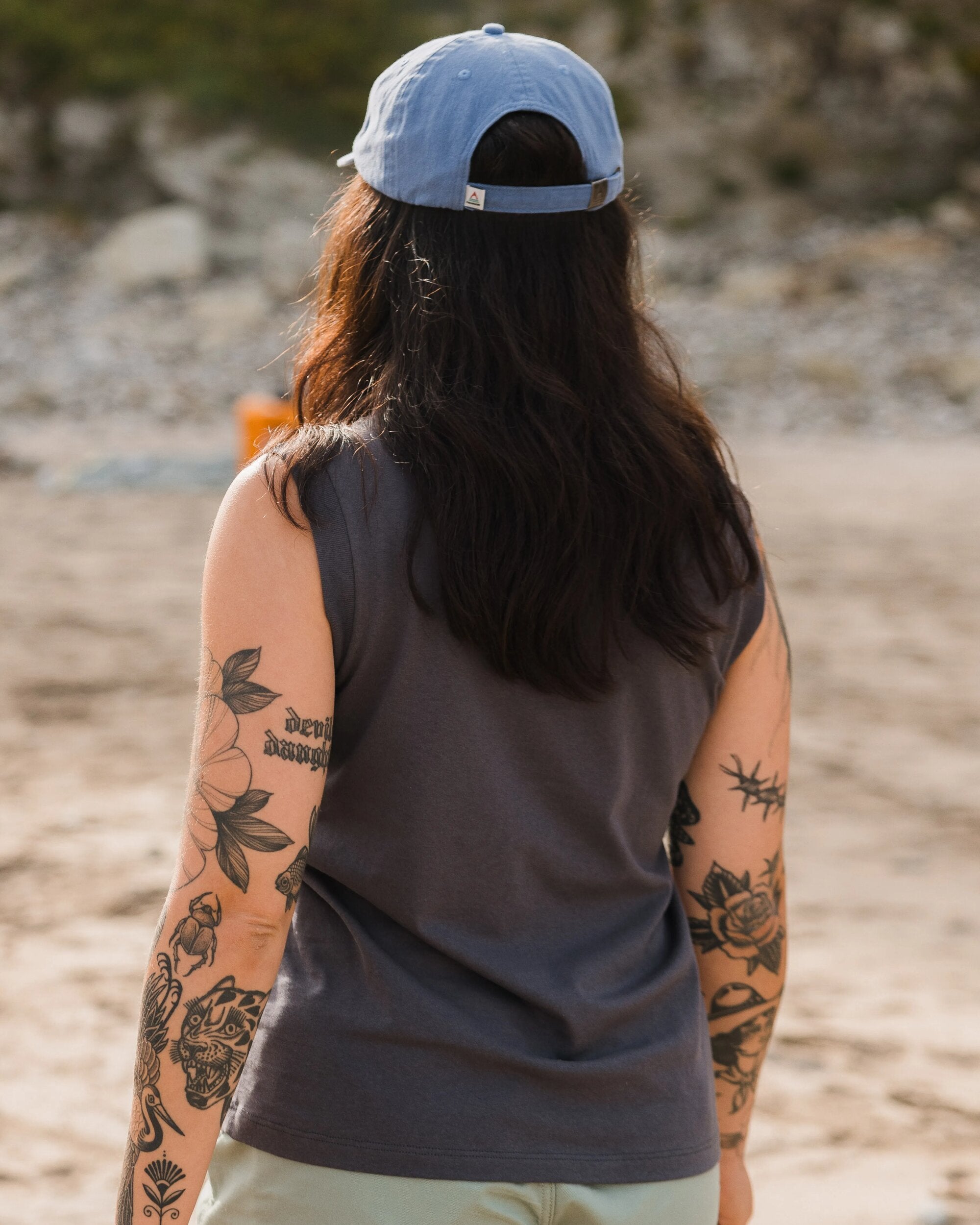 Seasonal Recycled Cotton Vest - Charcoal - Lifestyle