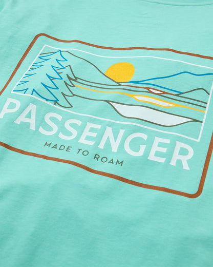 Roamer Men's Drirelease® Active T-Shirt - Aqua - Flatlay