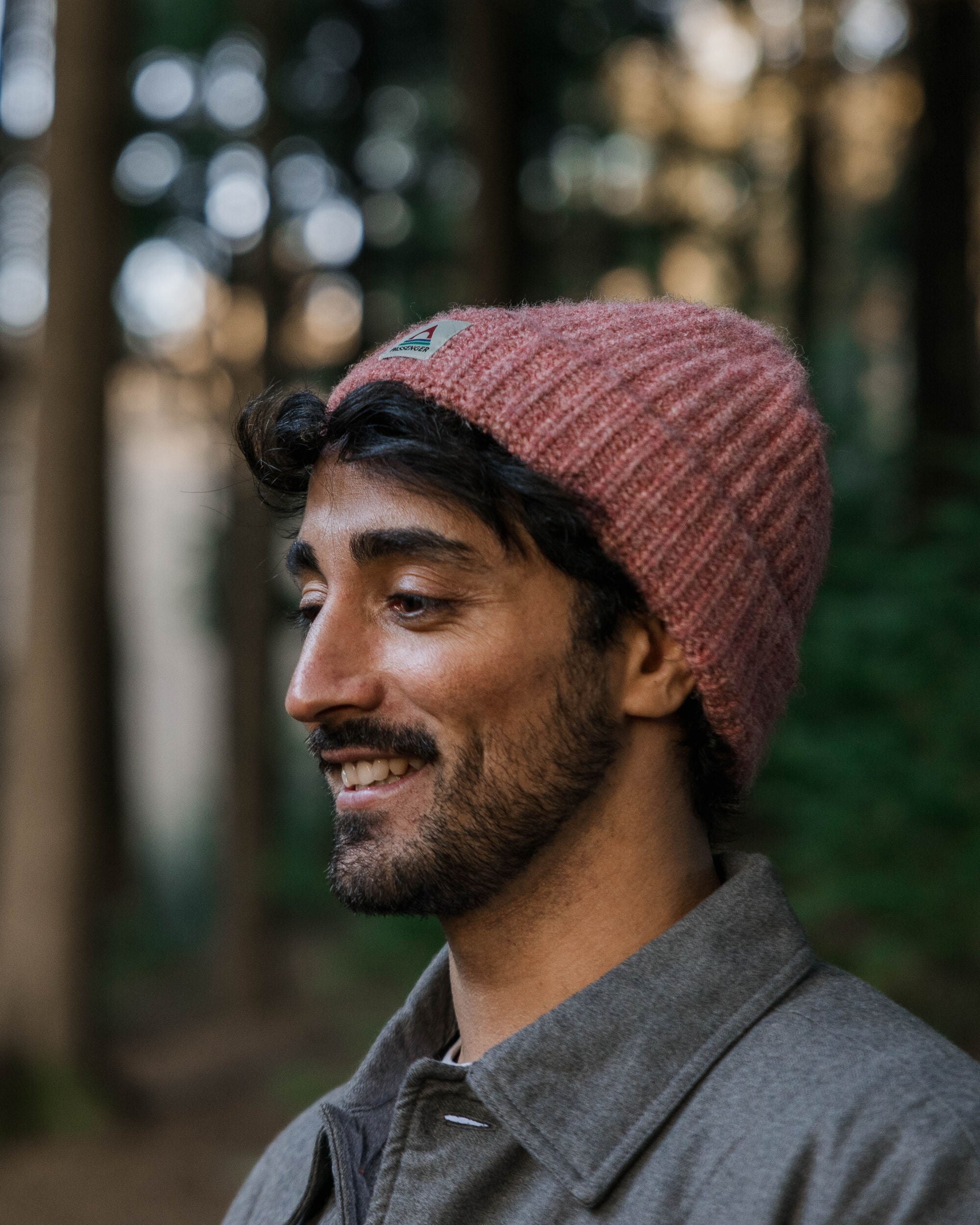 Redwood Fleece Lined Recycled Beanie - Rose - Lifestyle - Male