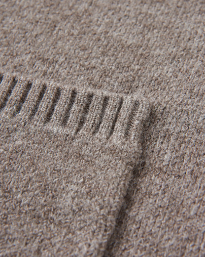 Nettle Recycled Knitted Cardigan - Birch - Flatlay