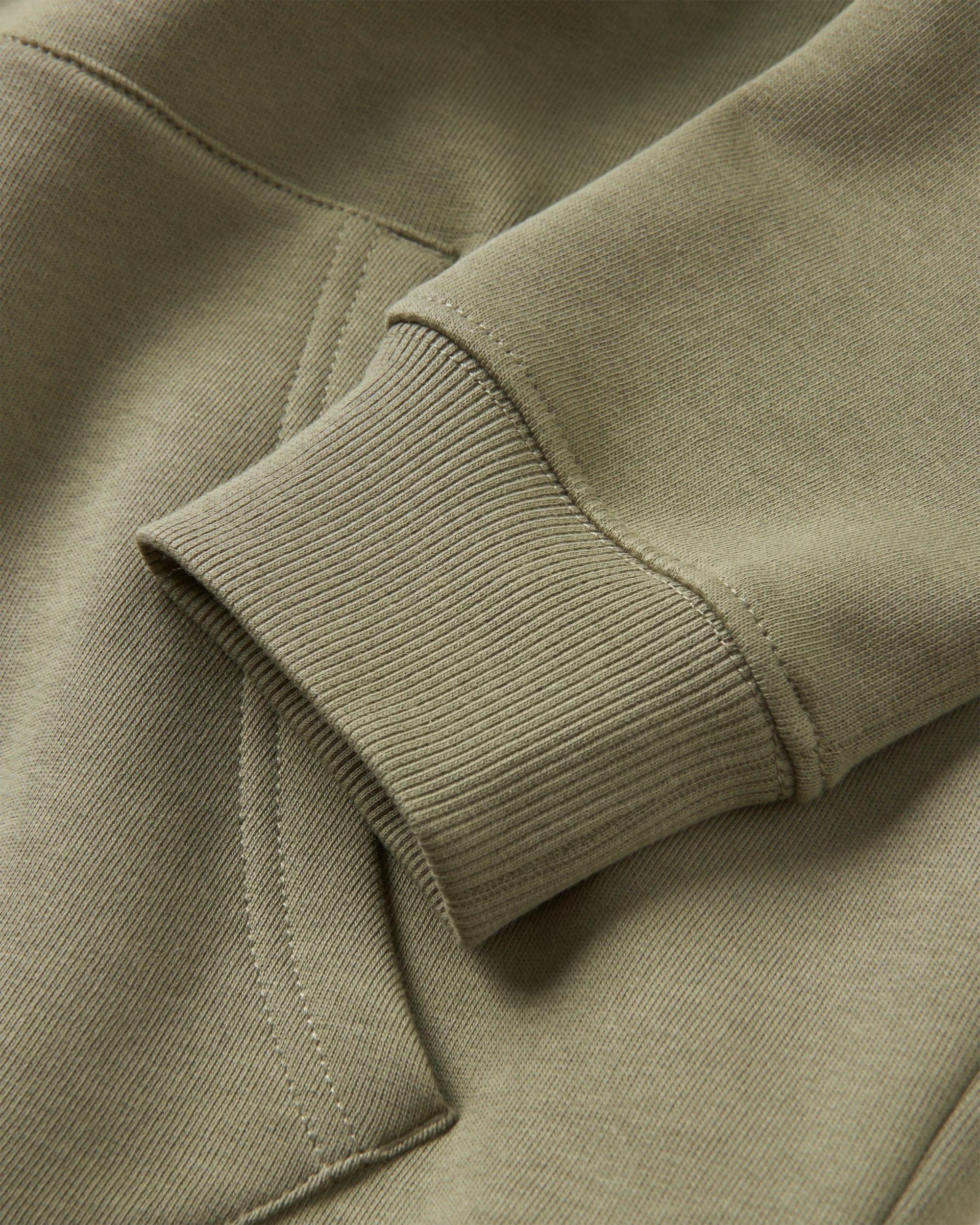 Vita Organic Cotton Hoodie - Dusty Olive - Flatlay