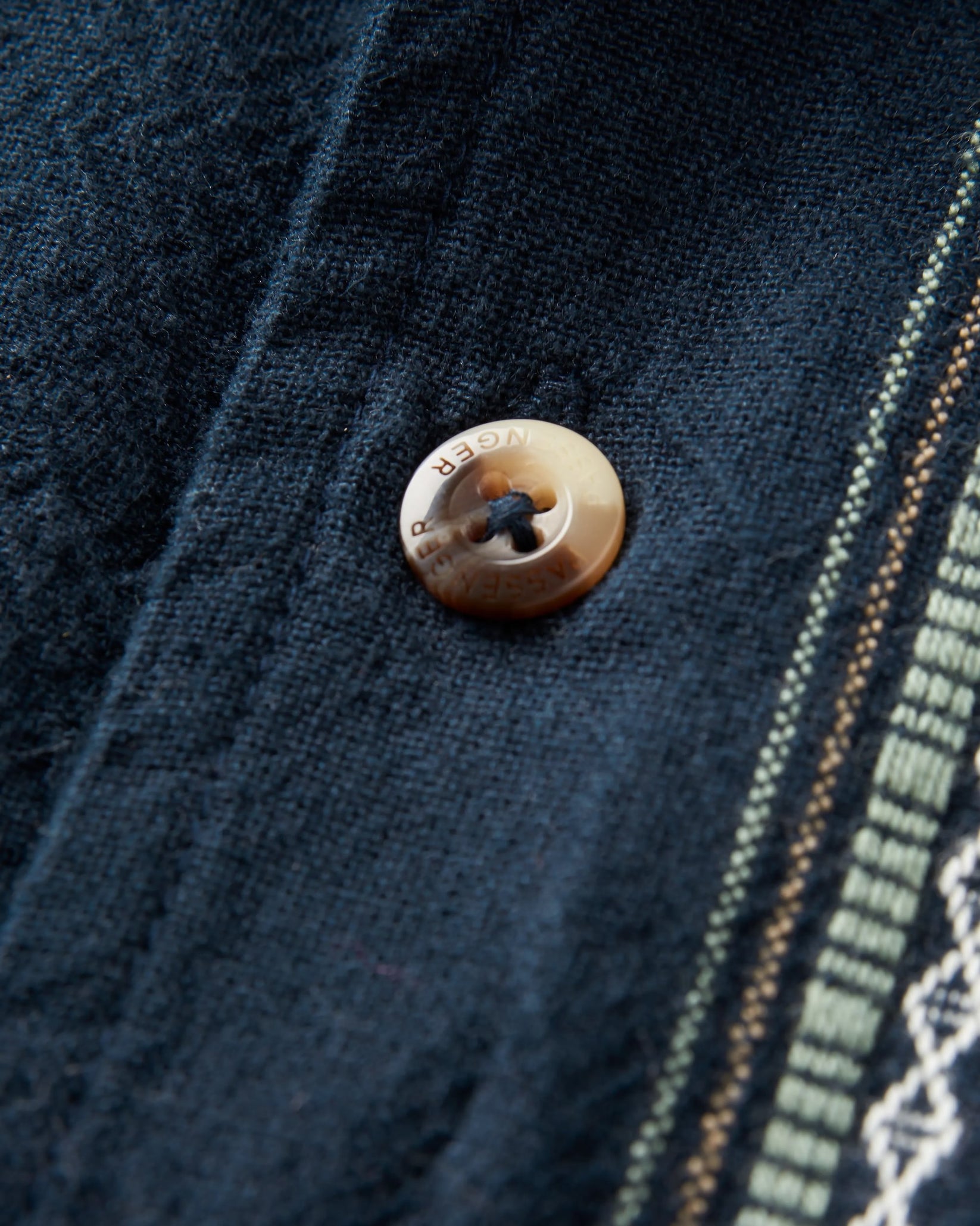 Micro Jacquard Navy Shirt main image 1