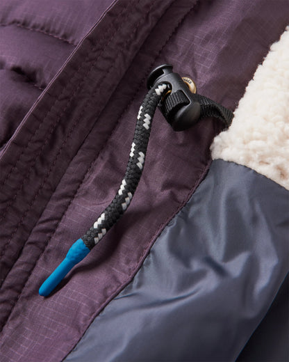 Kinsey Recycled Jacket - Deep Plum - Flatlay