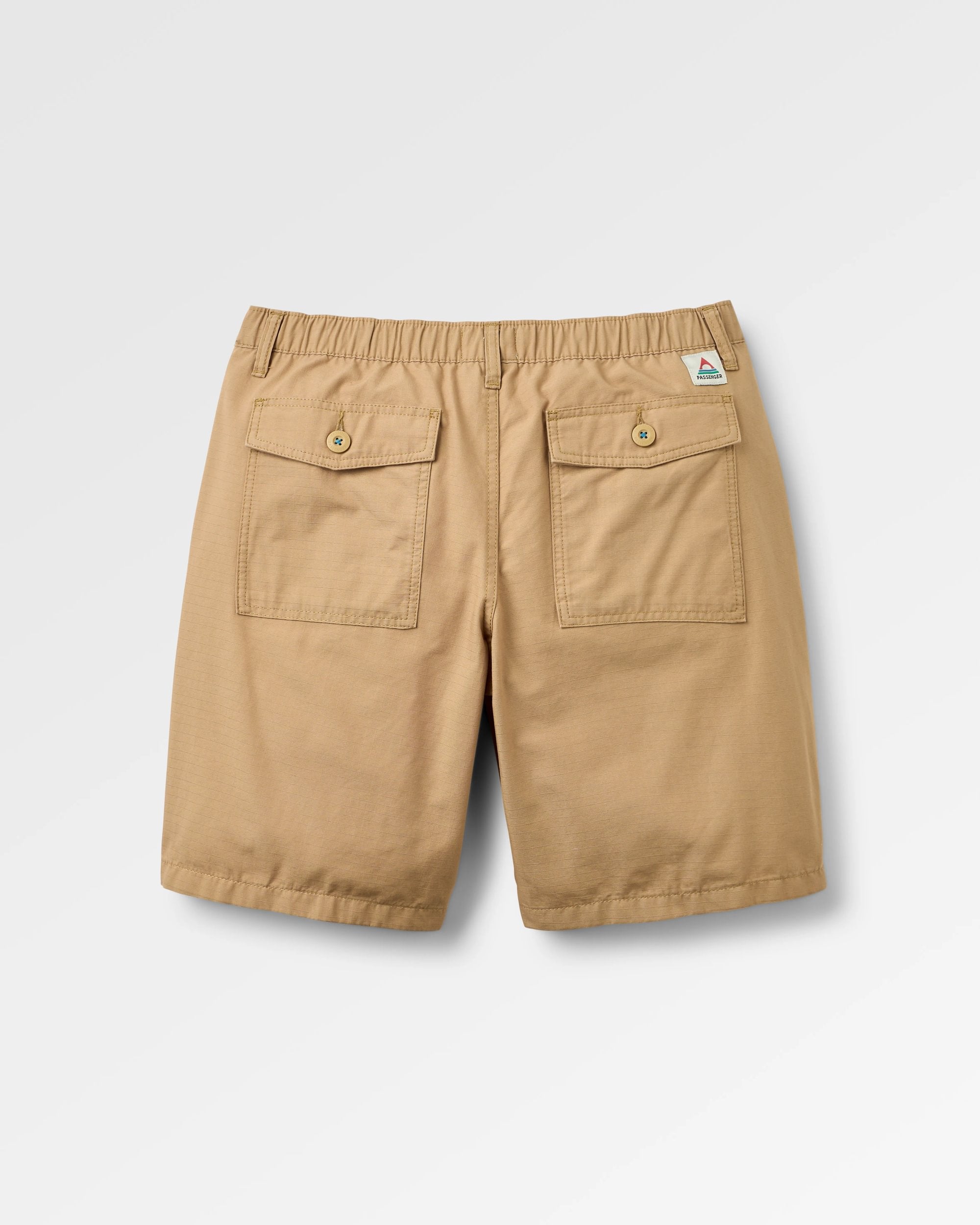 Rif-Raf Organic Cotton Ripstop Short - Biscuit - Flatlay