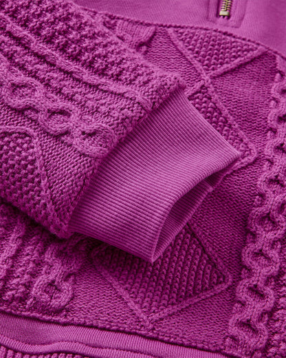 Brooke Zip Hoodie - Wild Berry  - Flatlay