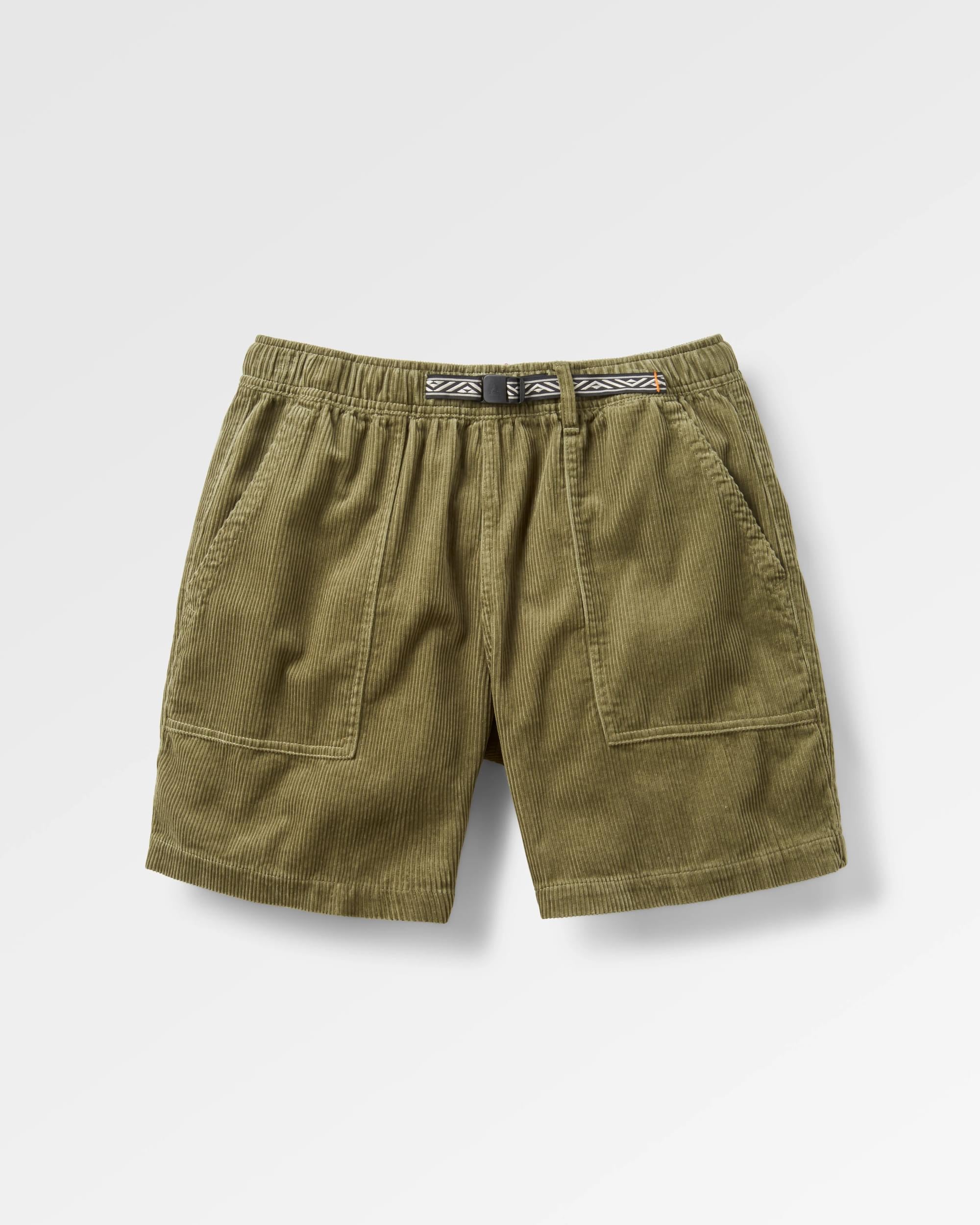 Topanga Cord Short - Khaki - Flatlay