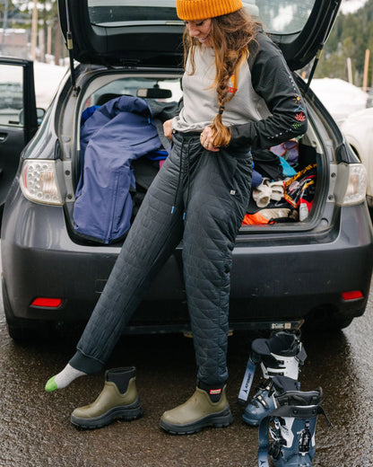 Homewood Recycled Quilted Jogger - Black - Lifestyle