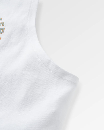 Dune Women's Recycled Cotton Vest - White - Flatlay