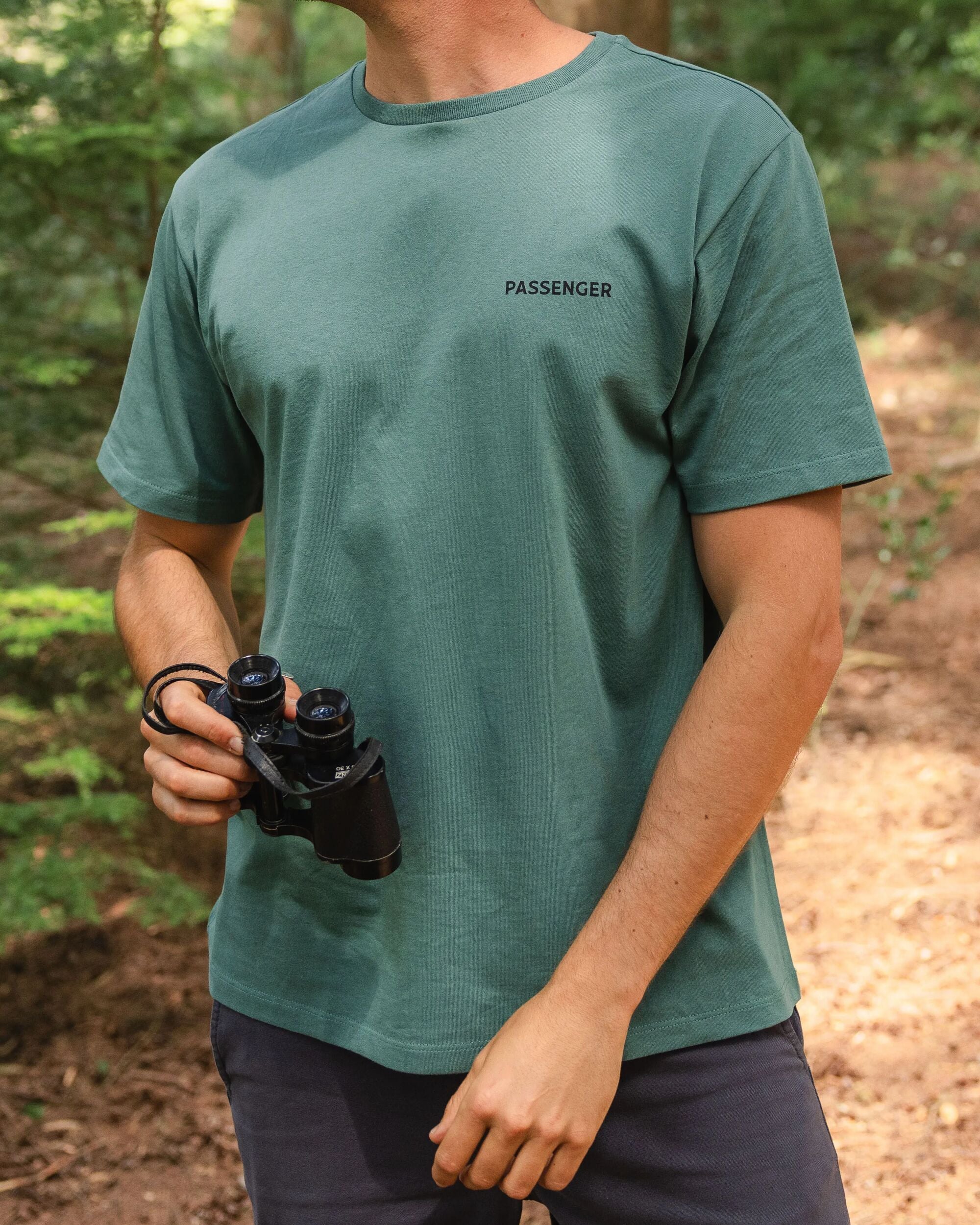 Roamer Recycled Cotton T-Shirt - Deep Ocean - Lifestyle