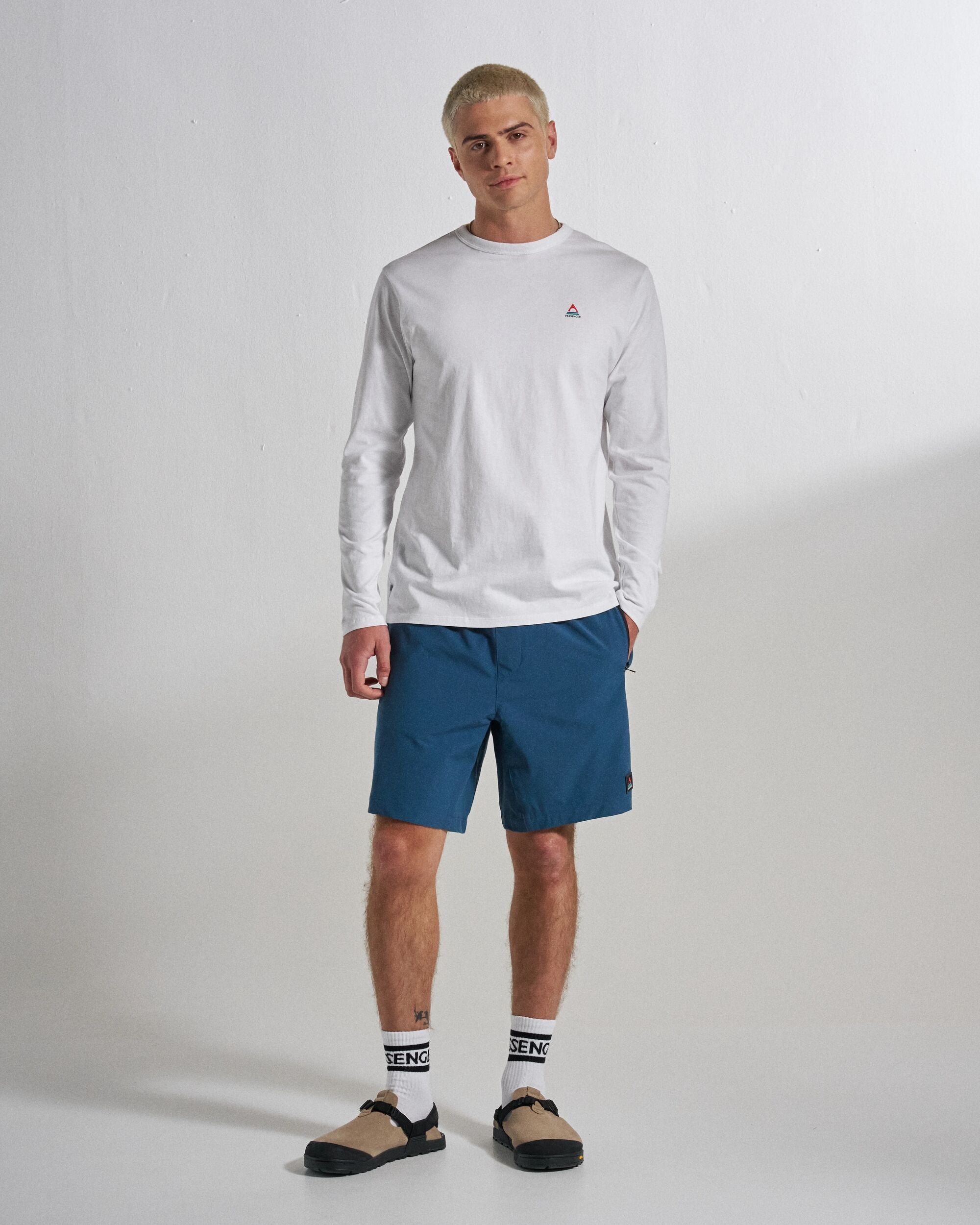 Traveller All Purpose Short - Dark Denim - Studio Model