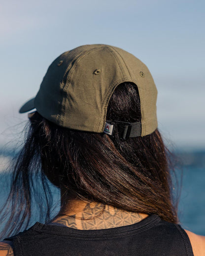 Womens_Active Recycled 6 Panel Cap - Dusty Olive