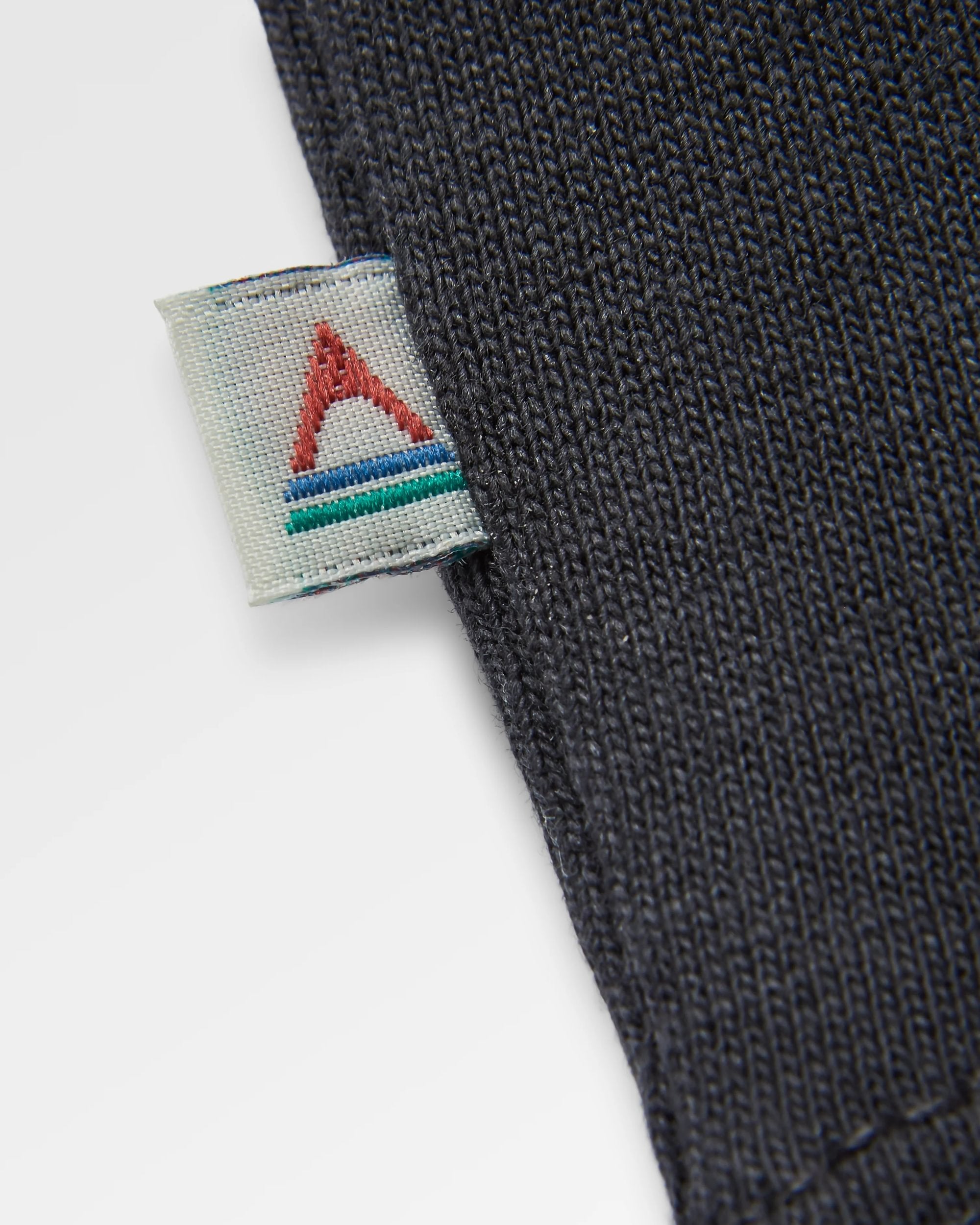 Roamer Men's Recycled Cotton T-Shirt - Black - Flatlay