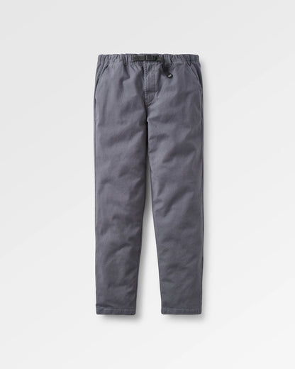 Adventurer Organic Canvas Trouser - Charcoal - Flatlay