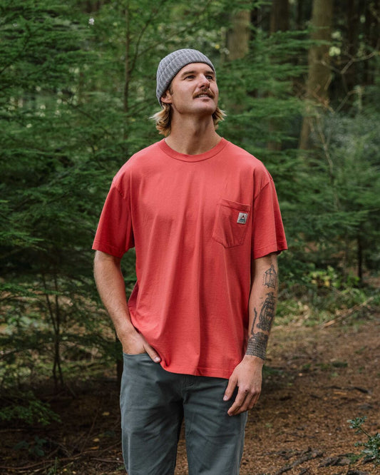 Heritage Recycled Relaxed Fit T-Shirt - Cardinal