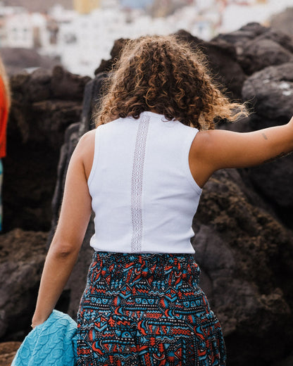 Atmos Ribbed Tank Vest - White - Lifestyle