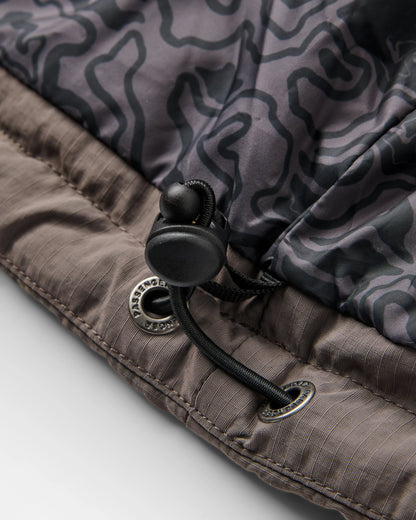 Oceanic Insulated Full Zip Jacket - Stormy Blue/Slate Grey - Flatlay