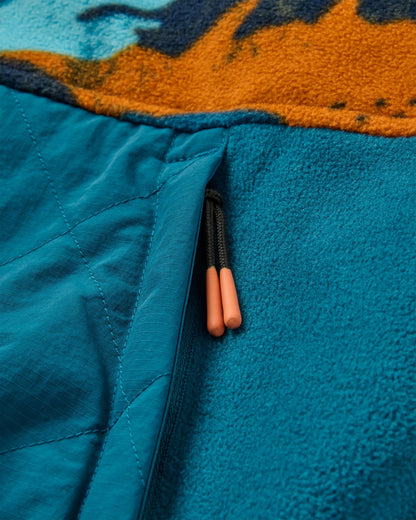 Bea Polar Fleece - Adventure Tidal Blue - Flatlay