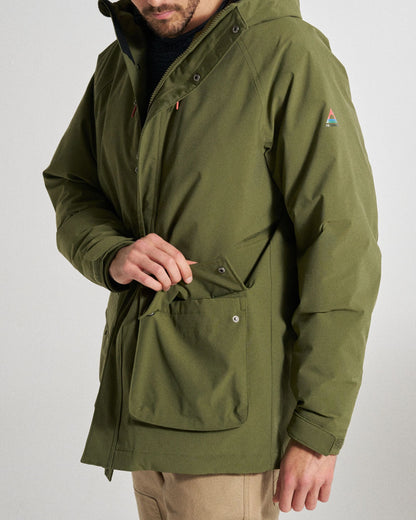 Baltic Recycled Insulated Parka - Khaki - Studio Model