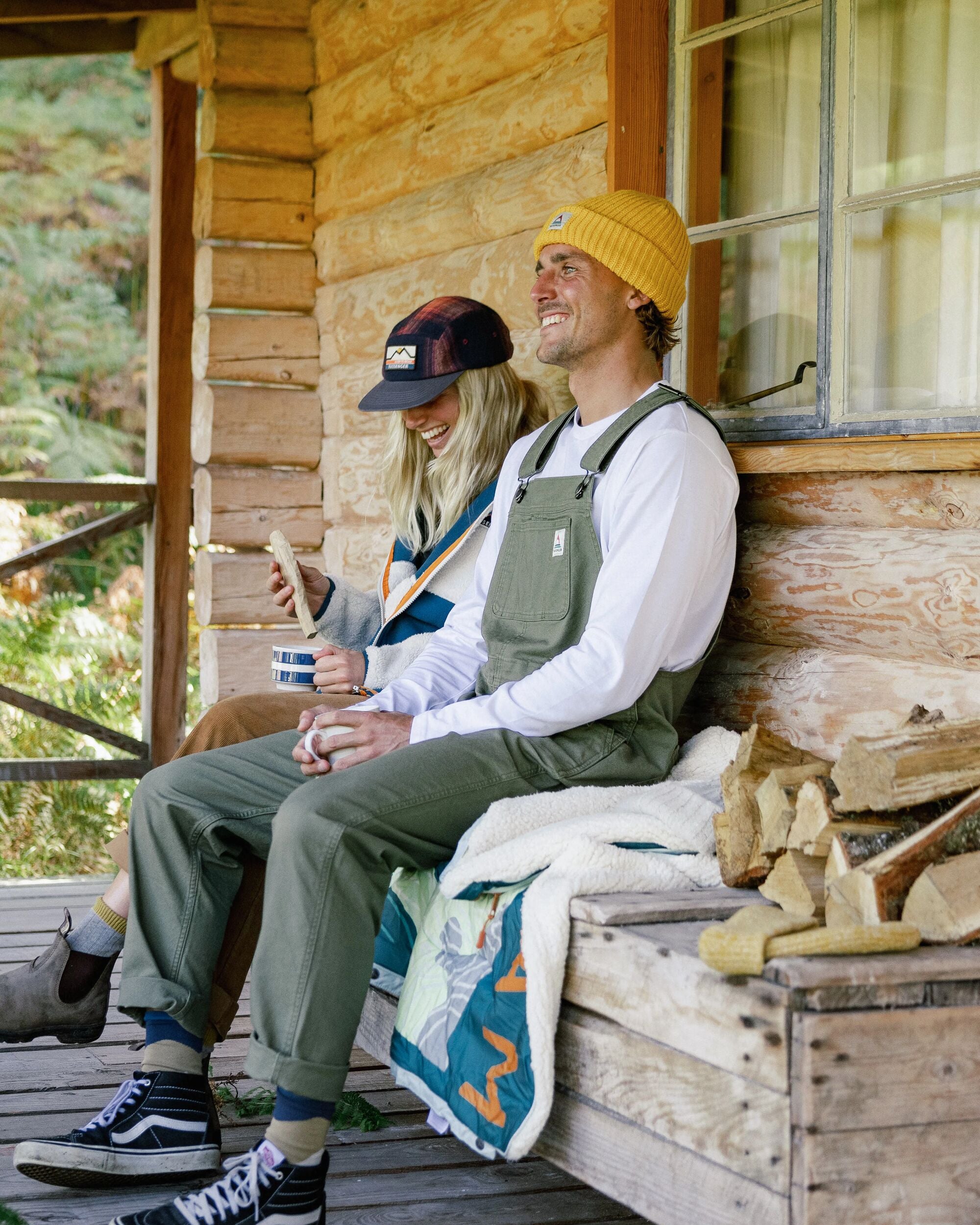 Vantage Organic Cotton Dungaree - Khaki - Lifestyle