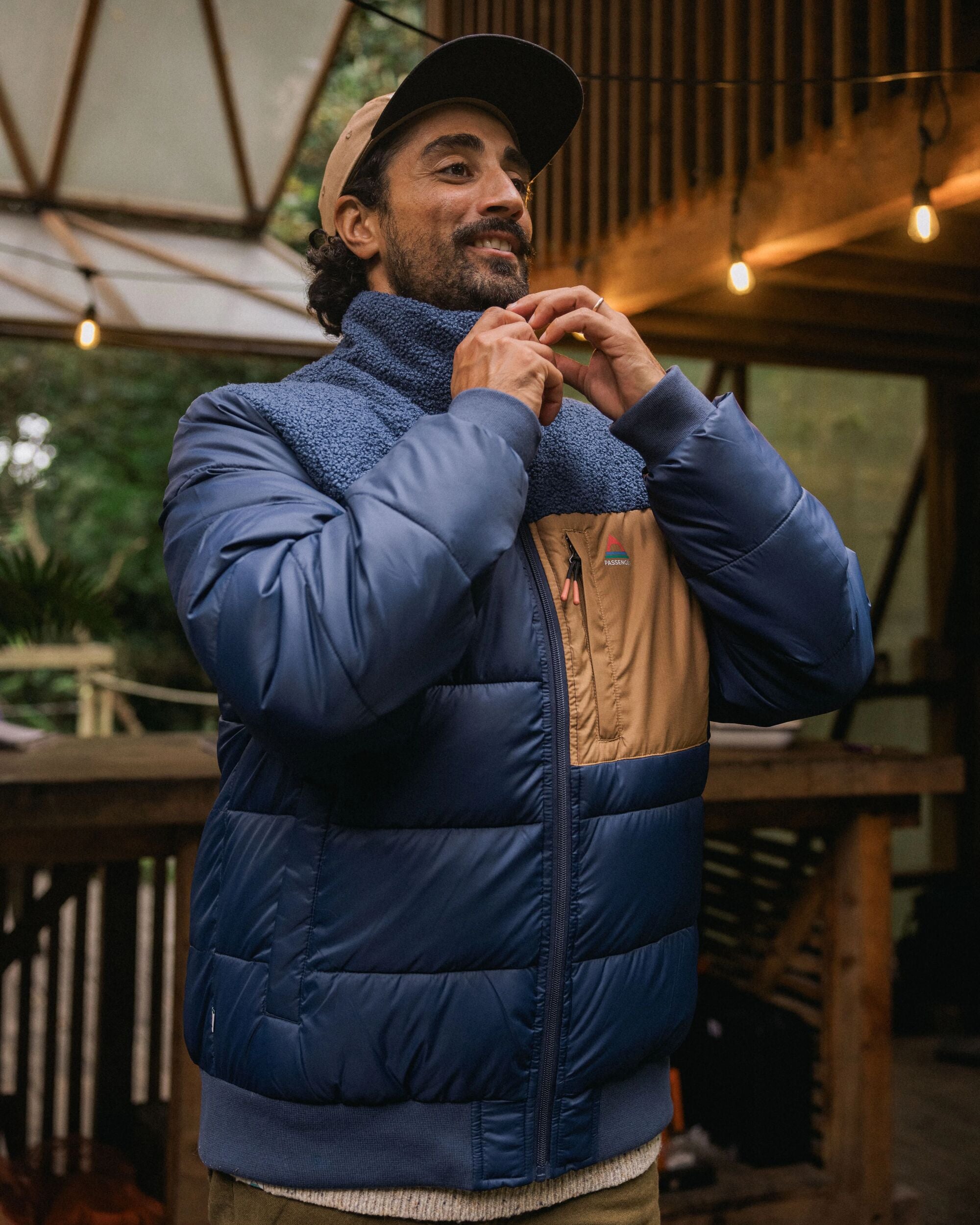Journey Recycled Insulated Jacket Rich Navy/Dark Denim – Passenger
