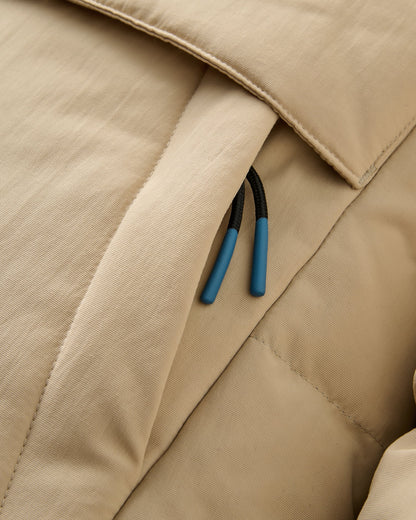 Nook Down Jacket - Stone - Flatlay