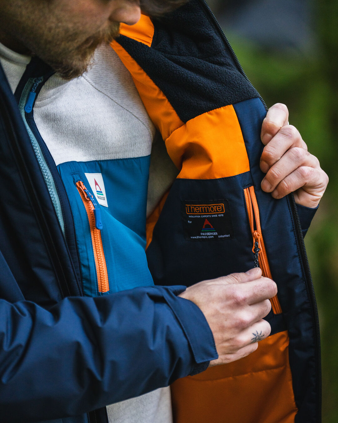 Shadow Thermore® Insulated Water Resistant Jacket - Dark Denim/ Deep Navy - Lifestyle