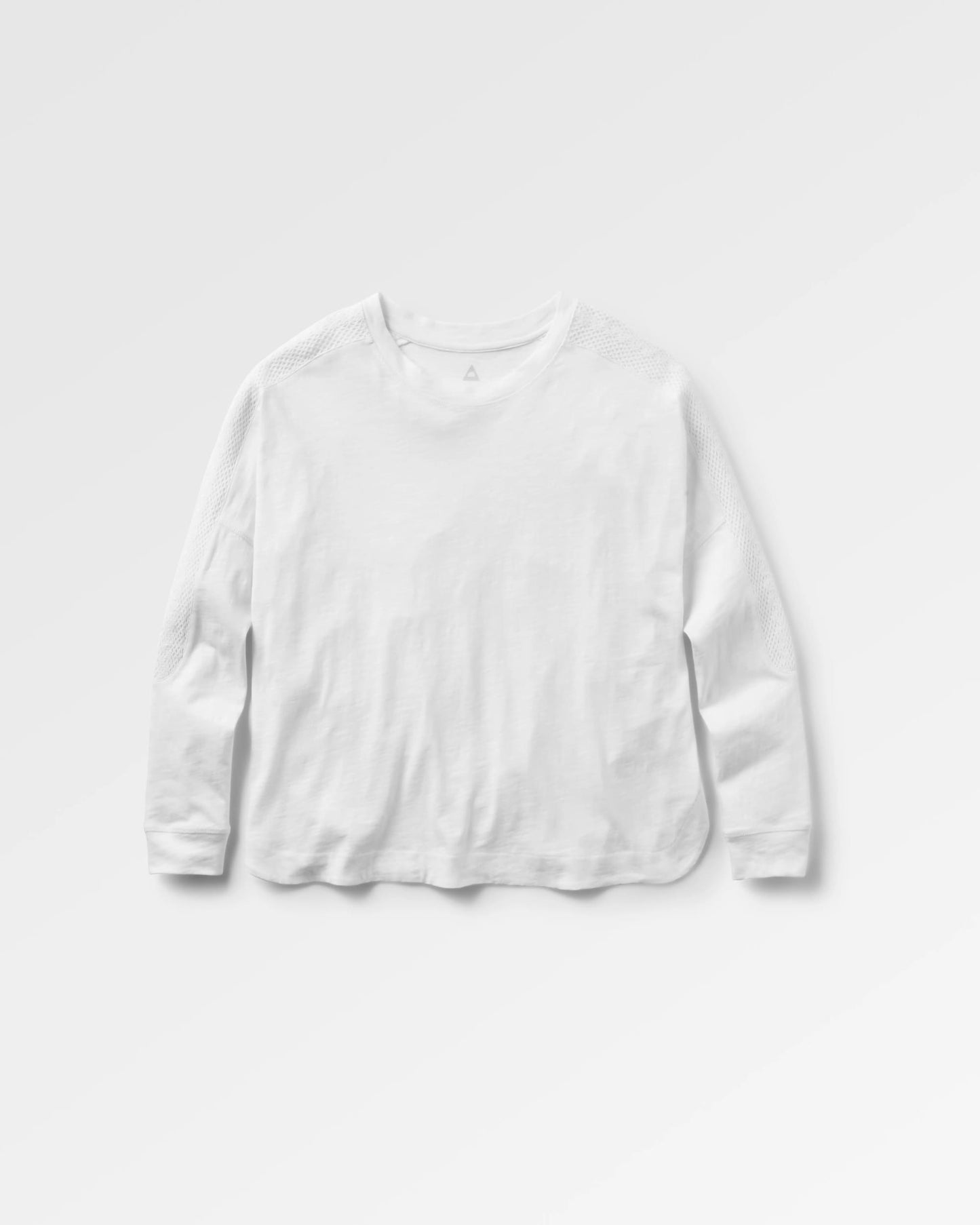 Luna Oversized Recycled Cotton LS T-Shirt - White