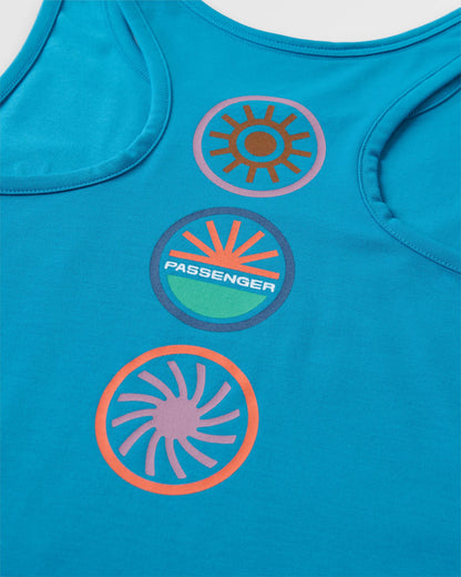 Chase The Light Drirelease® Active Vest - Bluejay - Flatlay