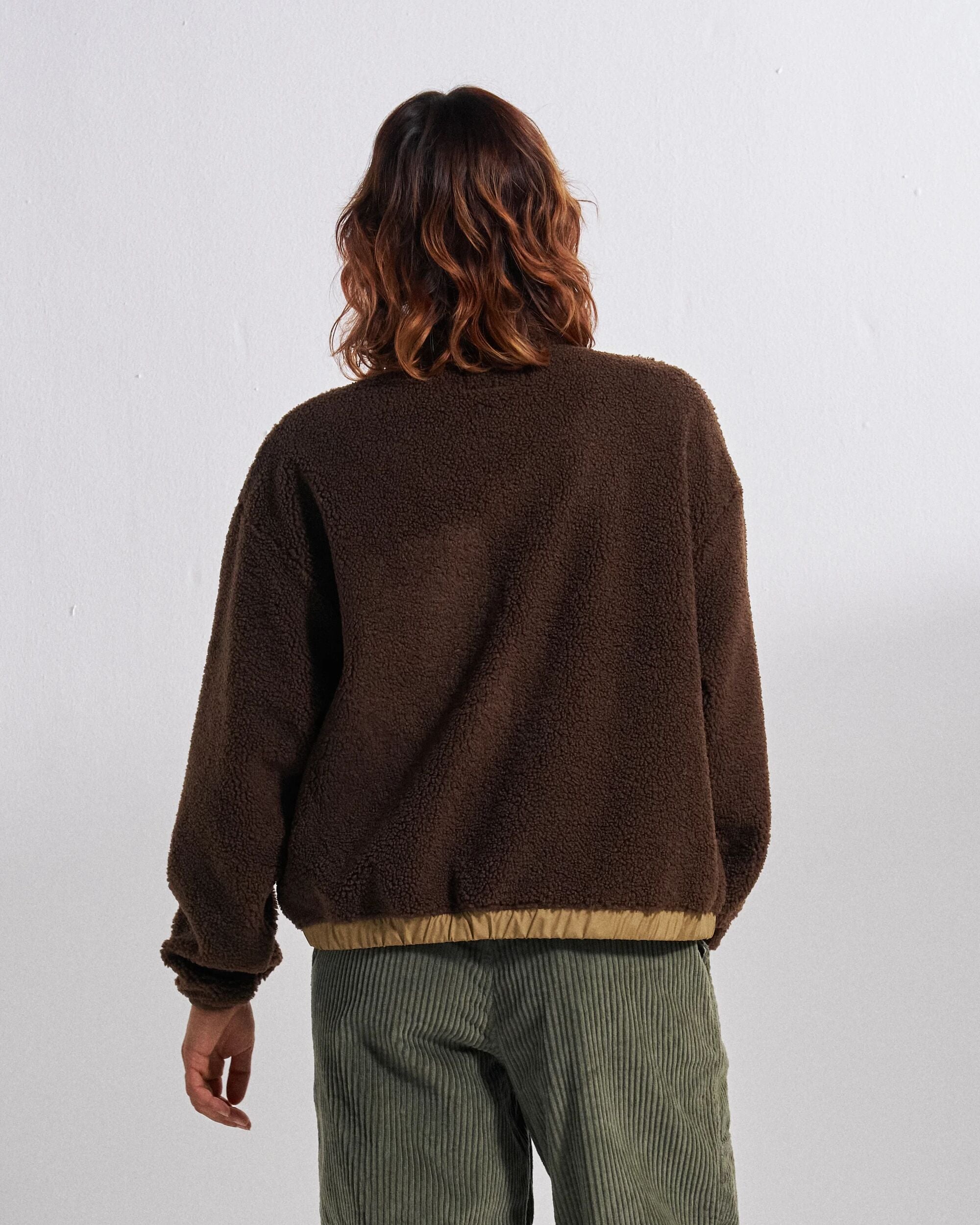 Ravi Sherpa Fleece - Chestnut - Studio Model