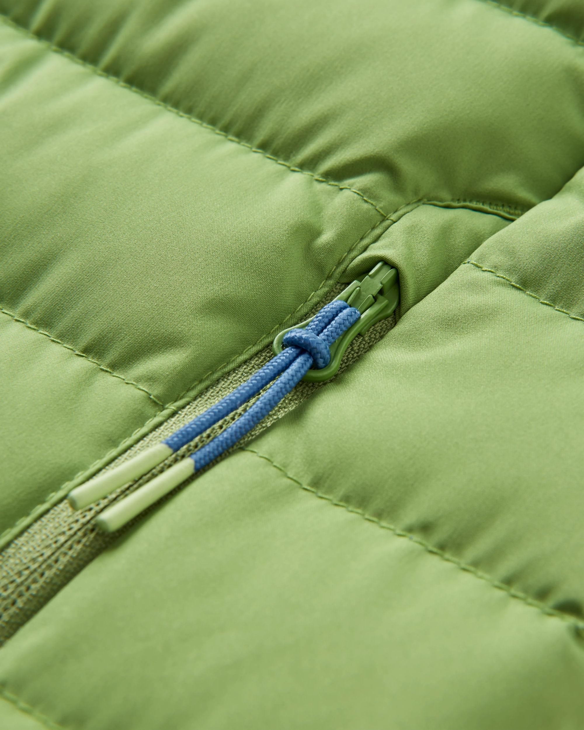 Northstar Down Recycled Gilet - Rich Navy/Pear Green/Arctic - Flatlay