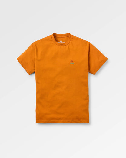 Vita Organic Relaxed Fit T-Shirt - Retro Orange - Flatlay