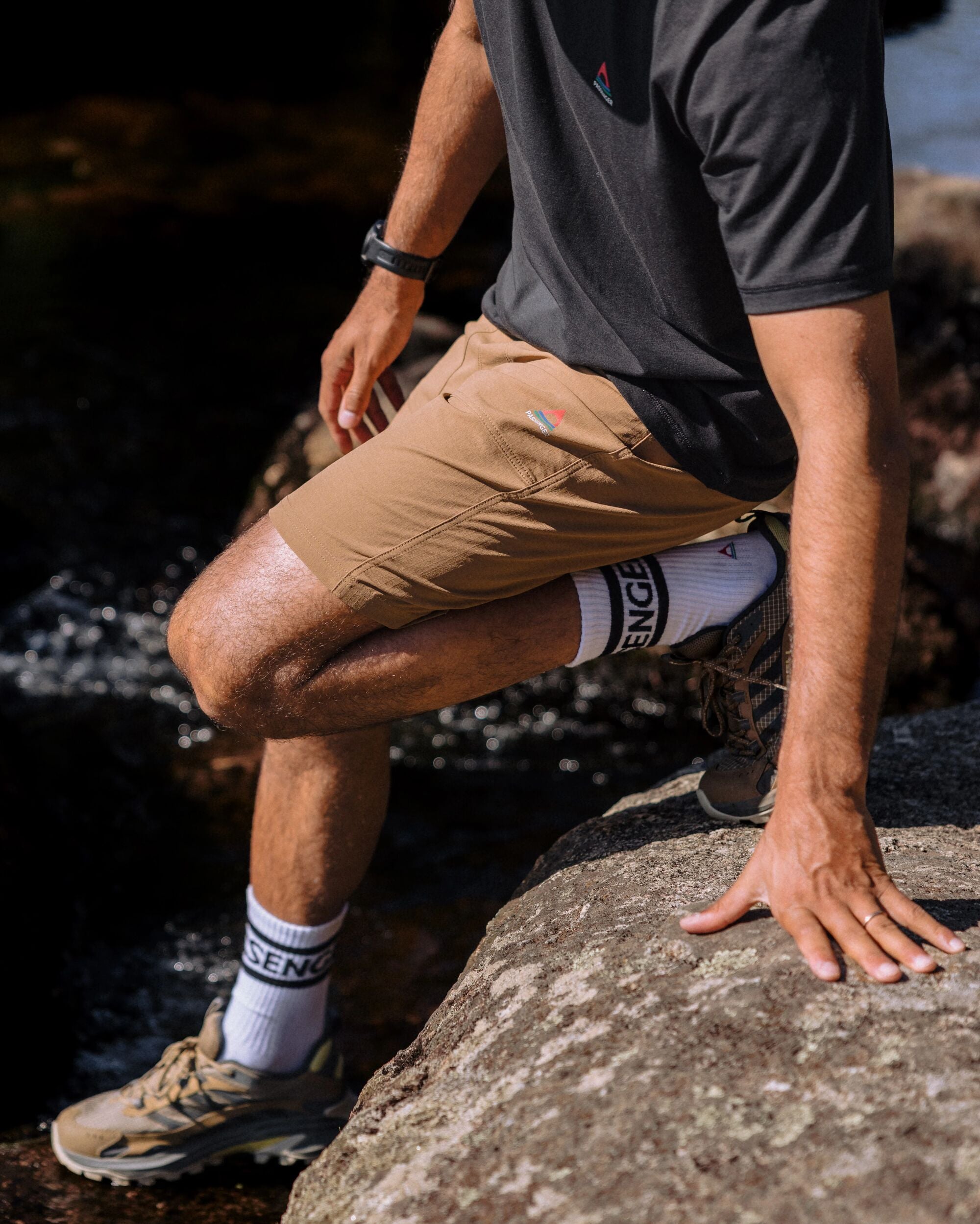 Ridescape Men's Active Short - Caramel Brown - Lifestyle