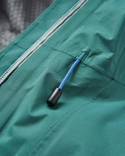 Trailscape Light Men's Recycled Waterproof Jacket - Deep Ocean - Flatlay