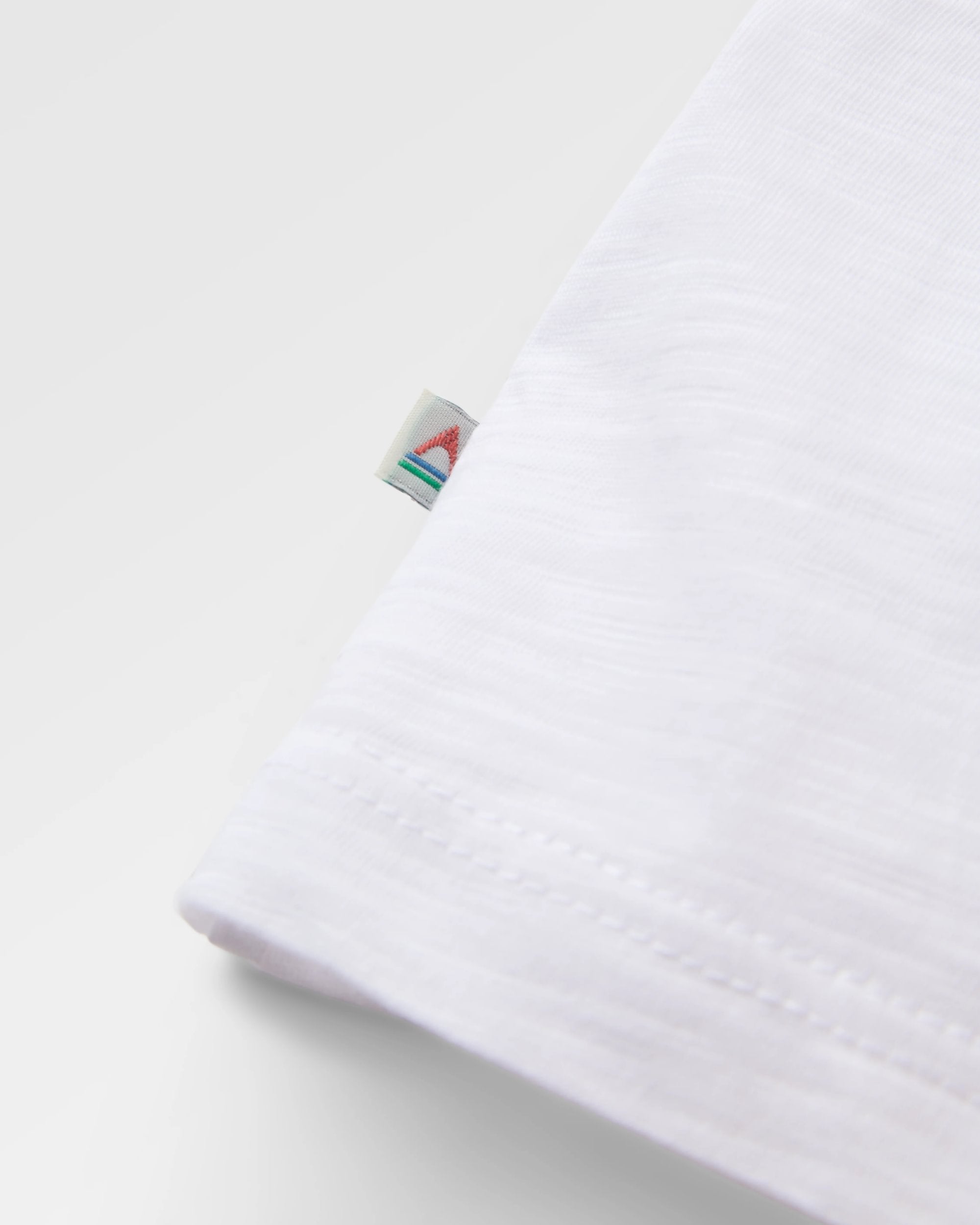 Daze Recycled Cotton T-Shirt - White - Flatlay