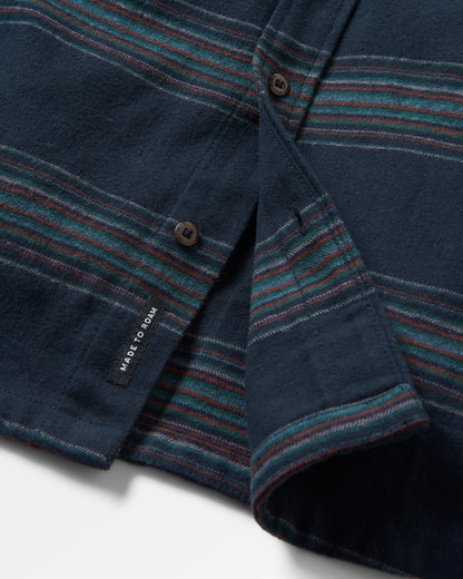 Backcountry Stripe Shirt - Black Stripe - Flatlay