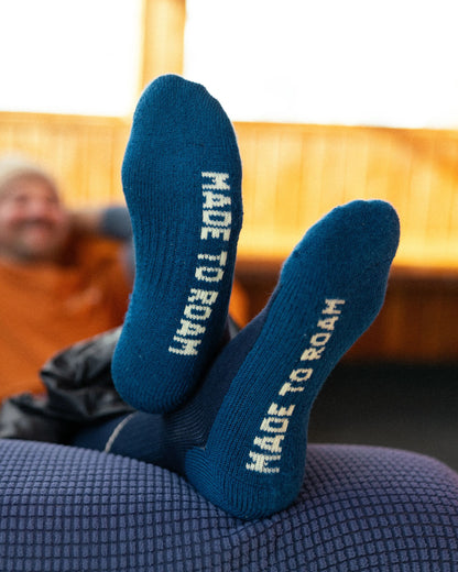 Snowscape Socks - Rich Navy - Lifestyle